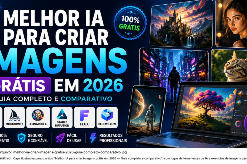 Melhor IA para criar imagens grátis em 2026 — Guia completo e comparativo